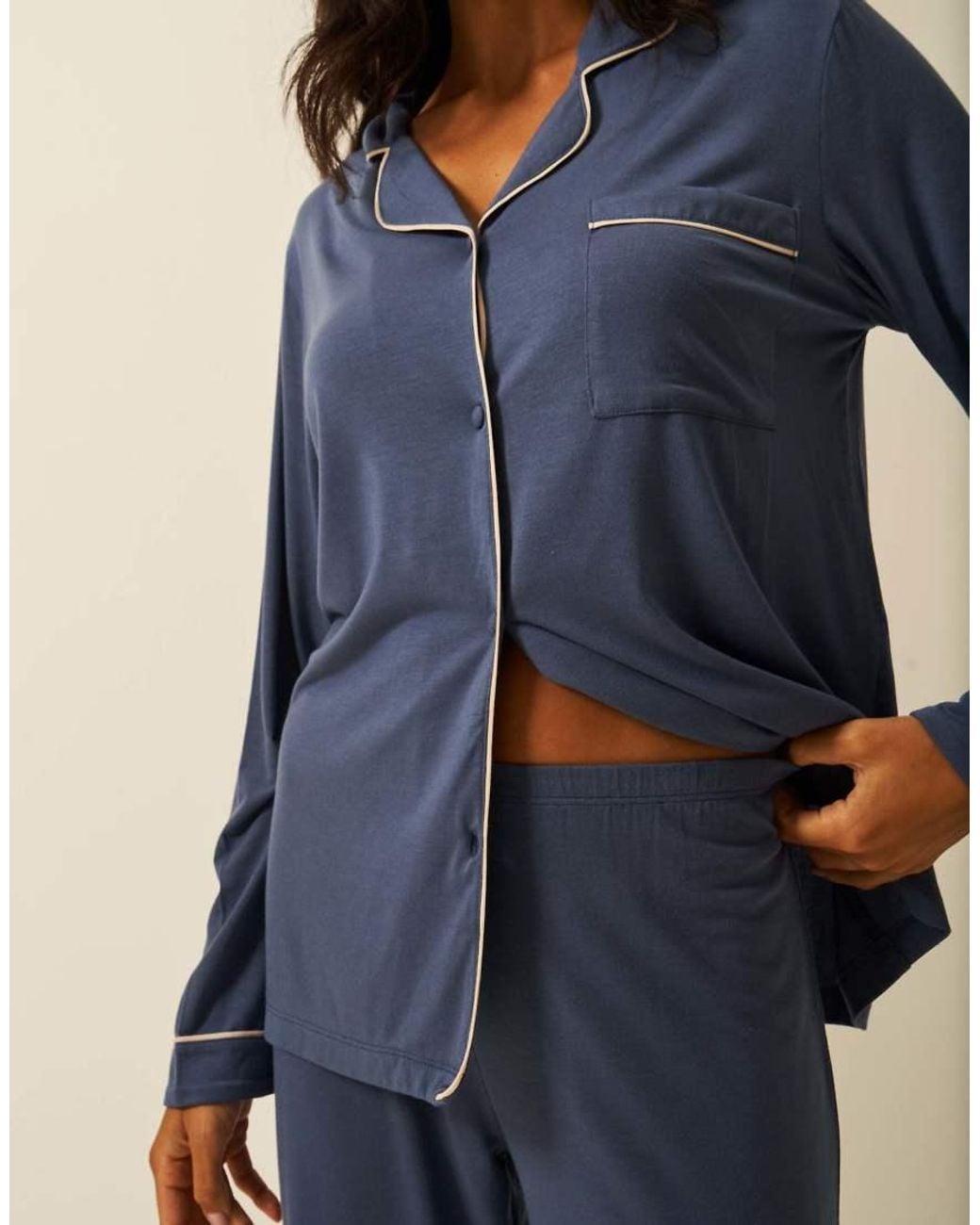 Stripe & Stare Blue Long Pyjama Set