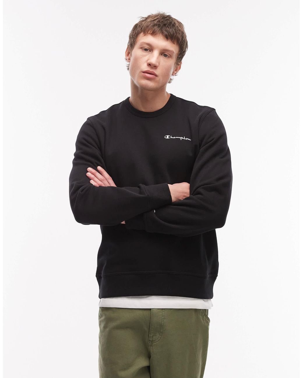 Champion – icons – sweatshirt in Black für Herren