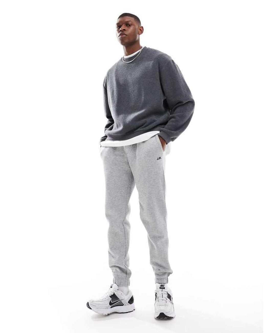 JJ Rebel Gray Slim Fit joggers for men