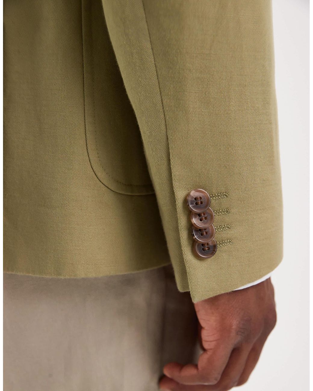 Veste ASOS pour homme en coloris Natural