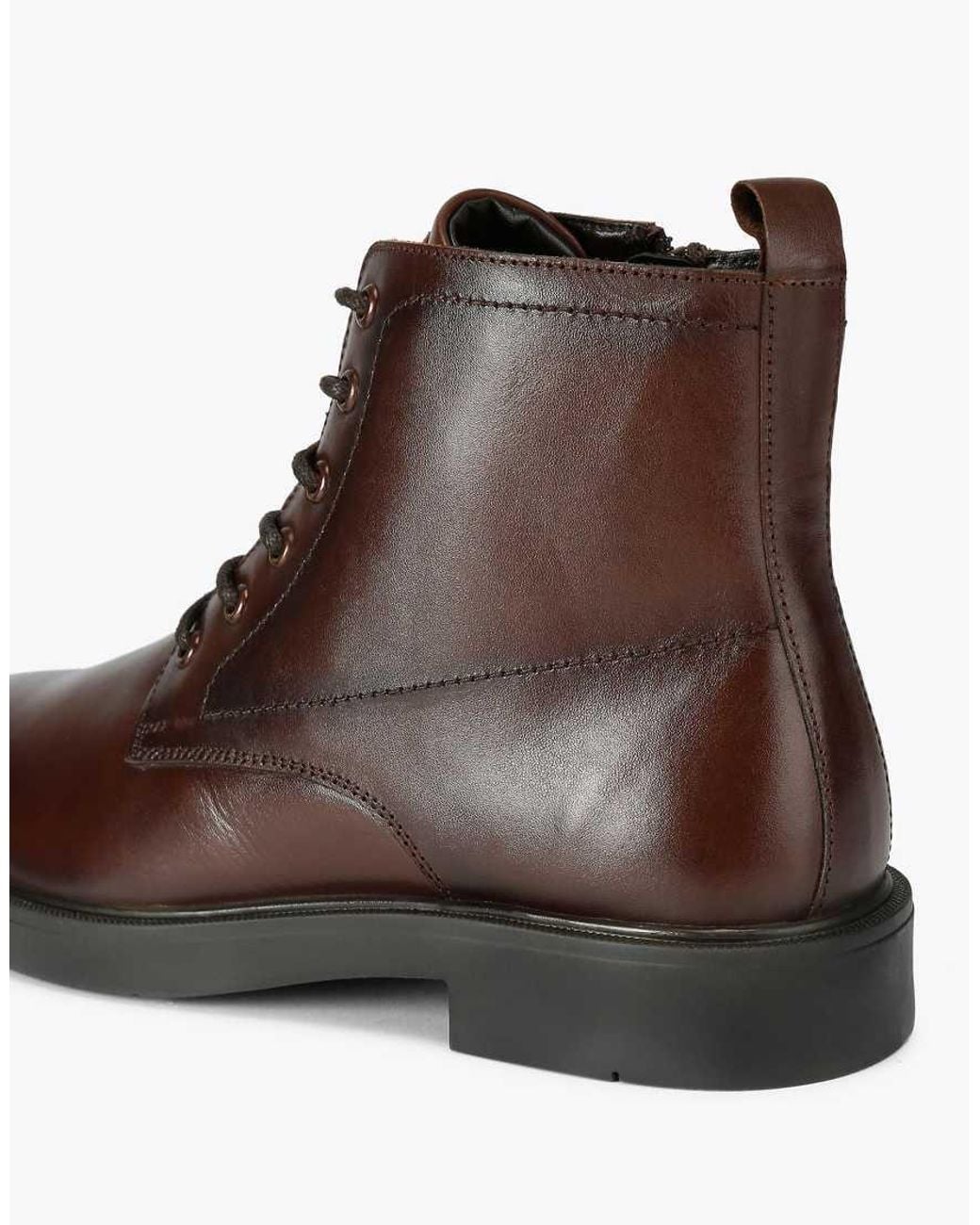 KG by Kurt Geiger Brown Douglas Lace Up Boots for men