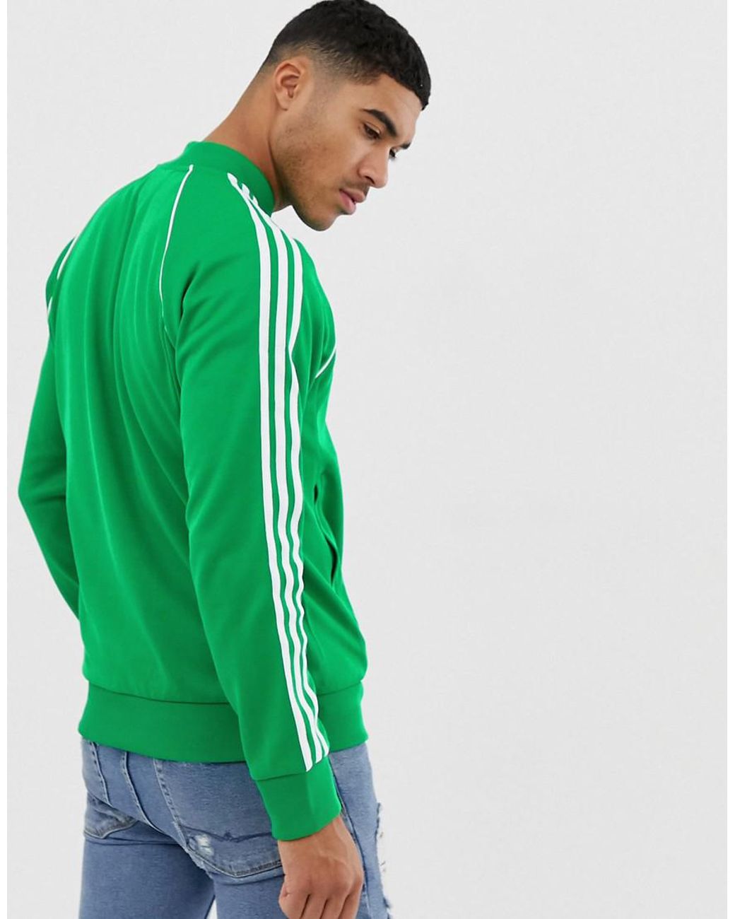 adidas Originals Adicolor Track Jacket in Green for Men | Lyst