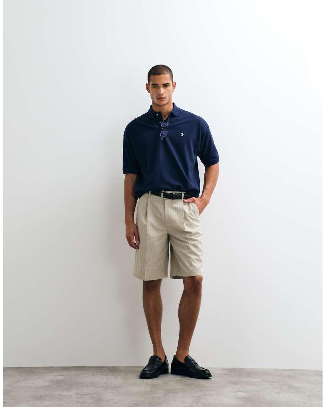 Polo Ralph Lauren Blue Knit Relaxed Fit Short Sleeve Polo for men
