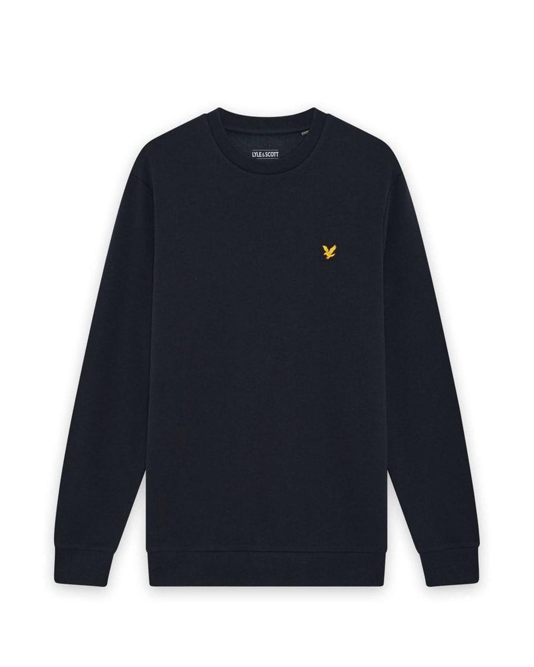 Lyle & Scott Blue Mid Layers Sports Loopback Crew Neck for men