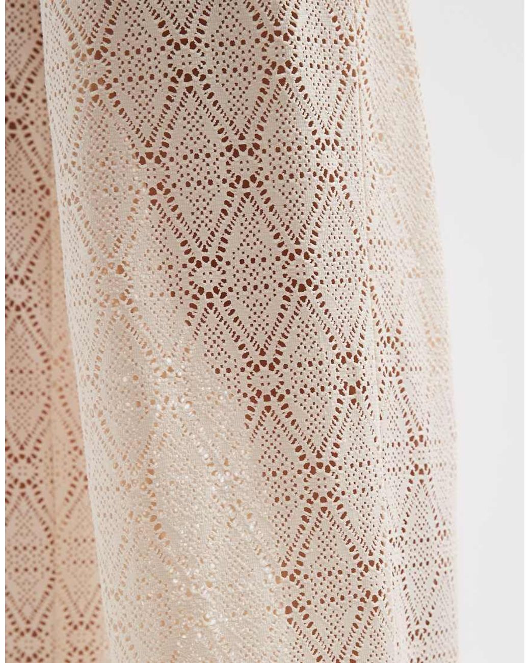 Vero Moda Natural Stretch Lace Wide Leg Pants