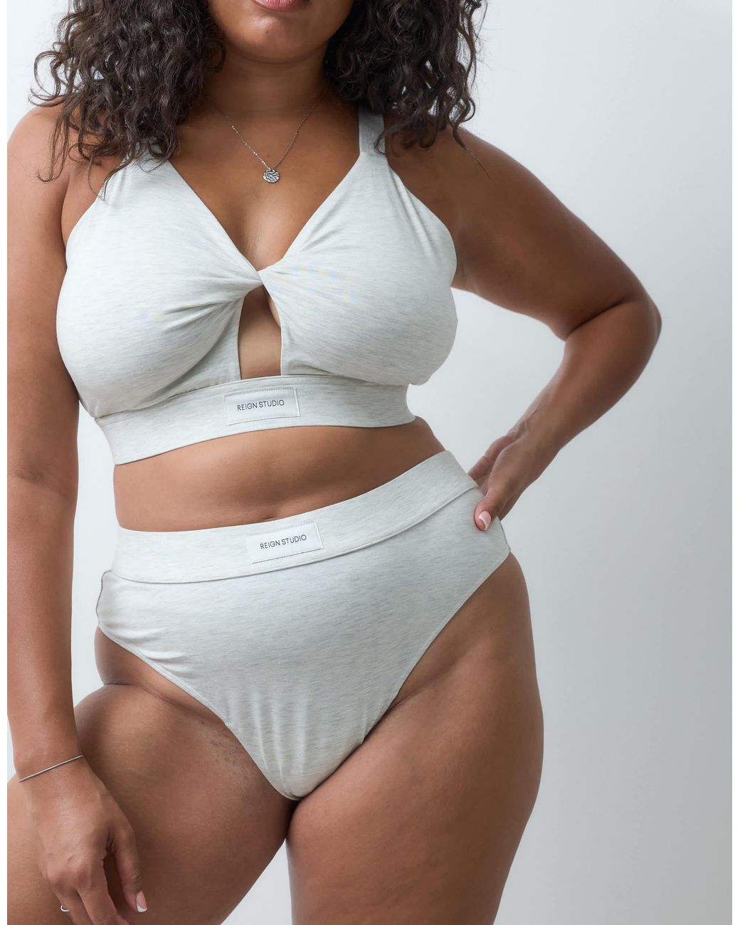 String taille haute chiné Reign Studio en coloris Brown