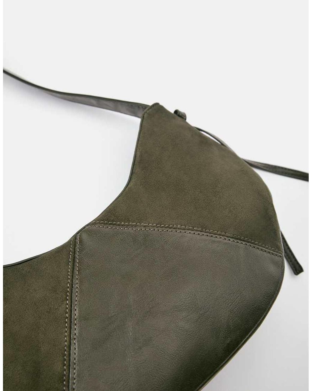 Pull&Bear Gray Mixed-material Crossbody Bag