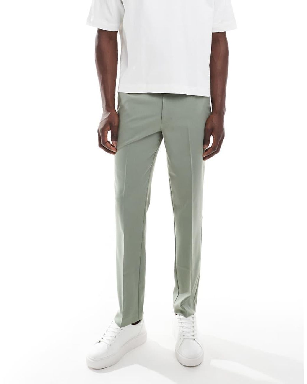 ASOS Green Slim Suit Trousers for men