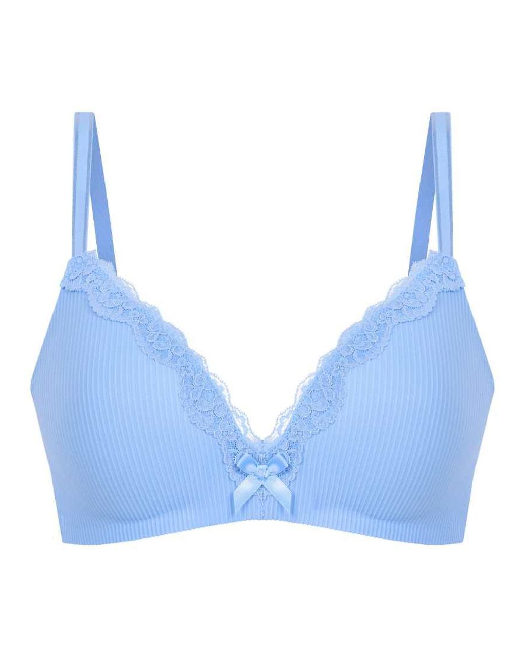 Hunkemöller Blue Lola Padded Non-Wired Bra