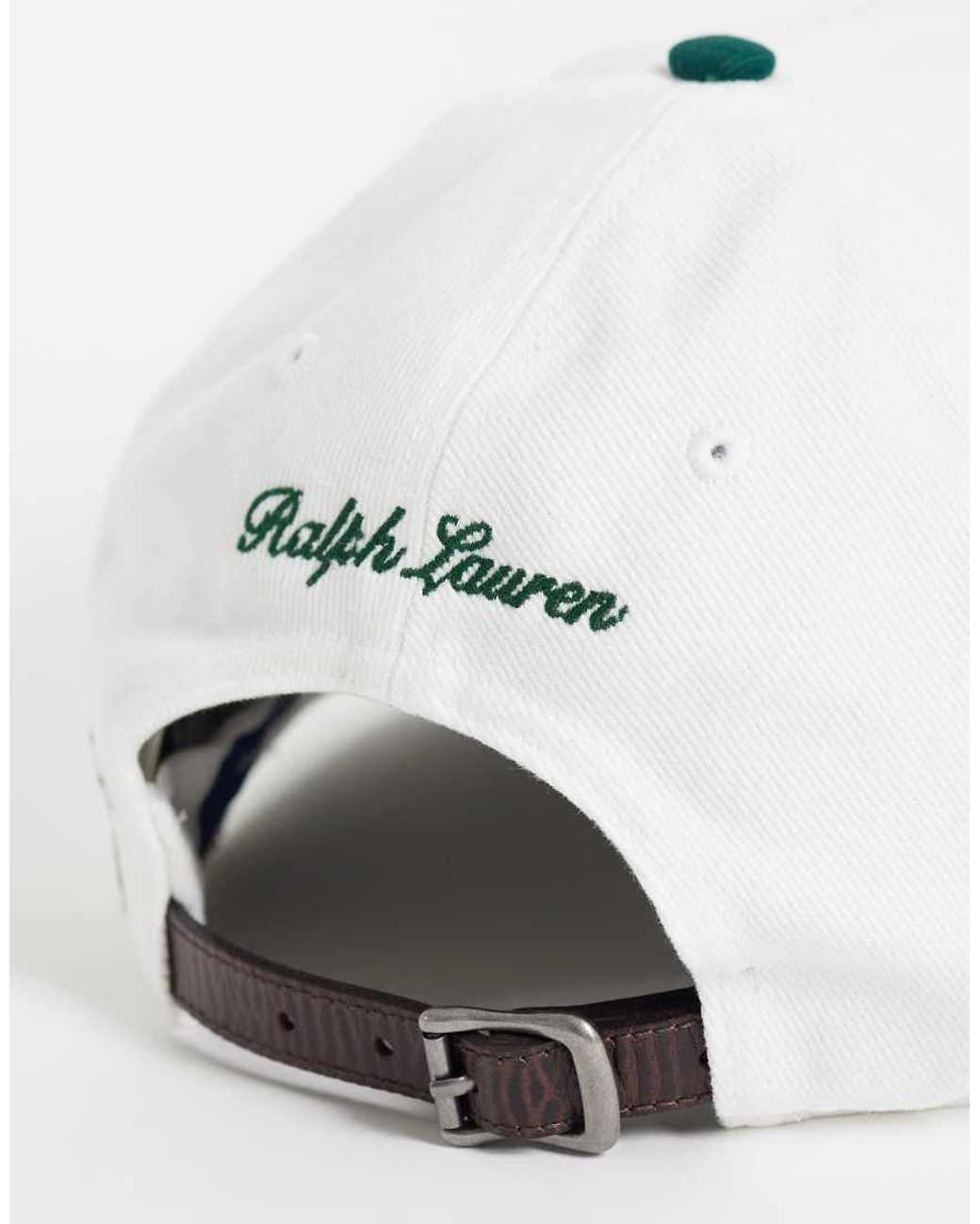 Polo Ralph Lauren Green Wimbledon Capsule Embroidered Crest Script Logo Cap for men