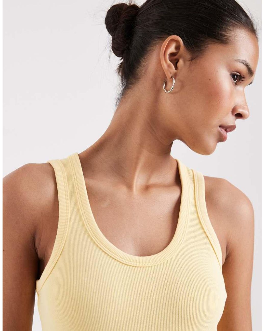 JJXX Natural Frida Ribbed Vest