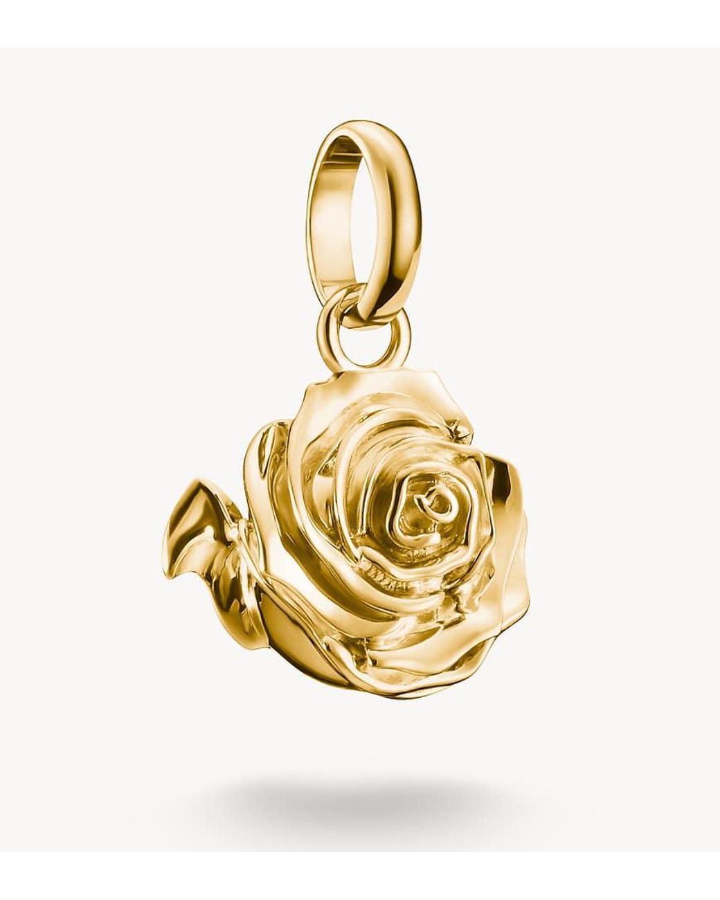 Thomas Sabo Metallic Charm Pendant Rose Blossom Connect-Plated