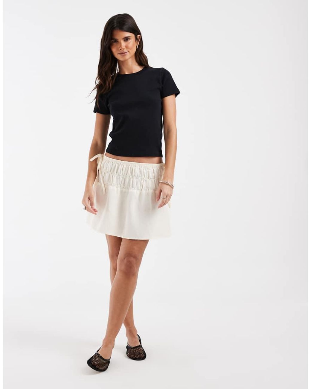 Hollister Geribde Babytee in het Black