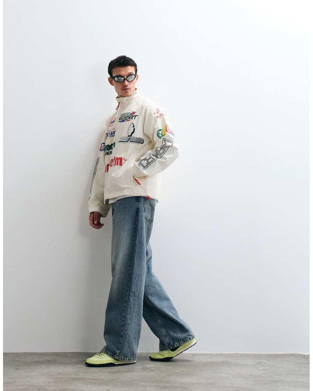 ICECREAM White Ripstop Pit Crew Jacket for men