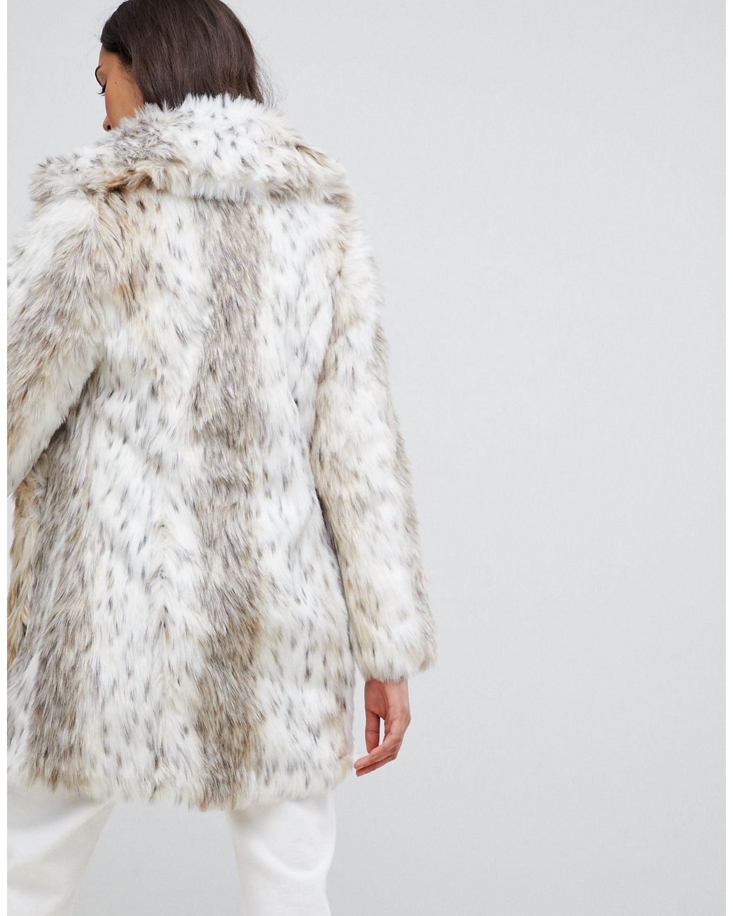 Snow leopard fur jacket discount