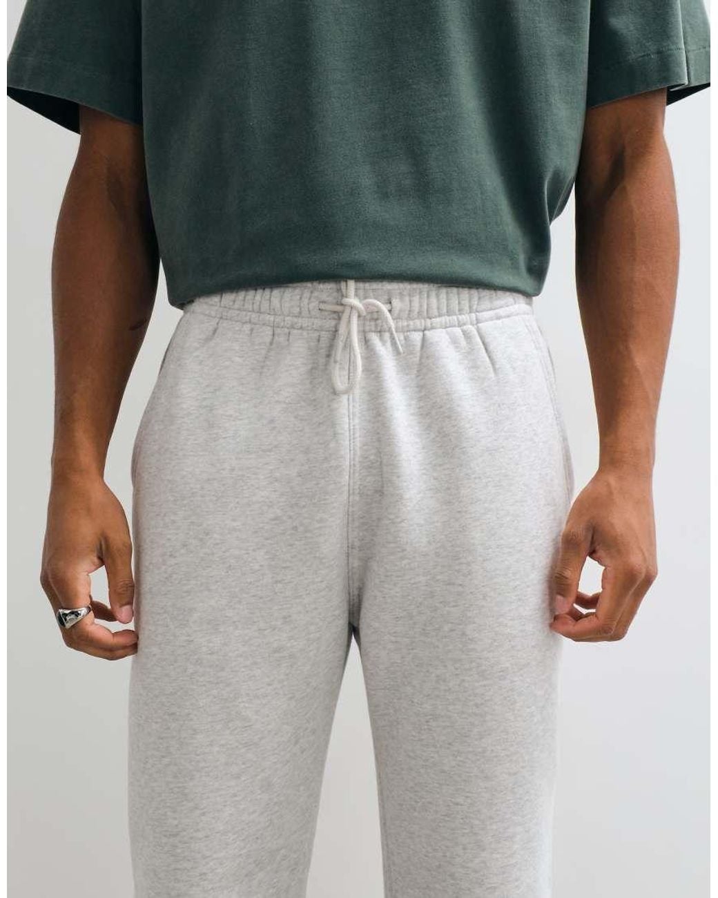 Abercrombie & Fitch Gray Essential Cuffed Joggers for men