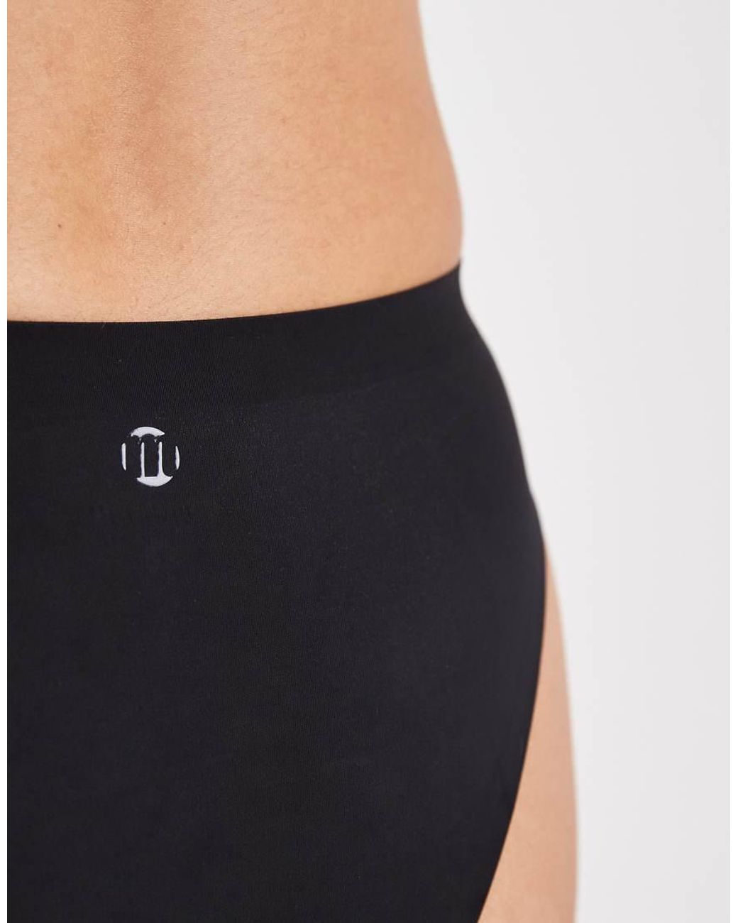 Modibodi Black Seamfree High Leg Cheeky Moderate Absorbency Period Brief
