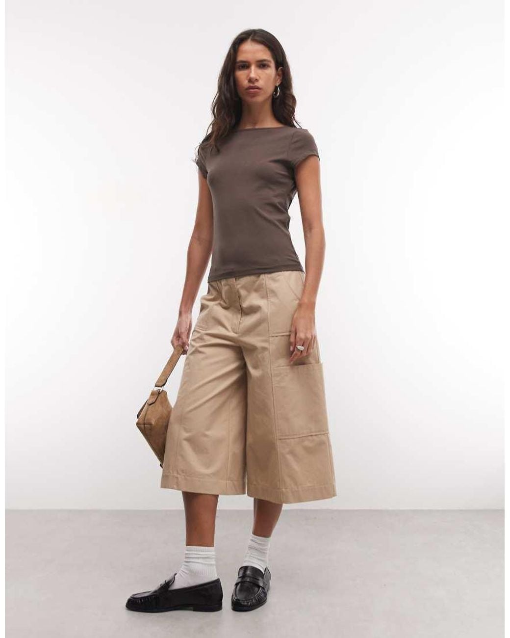 Noisy May Brown Open Back T-shirt