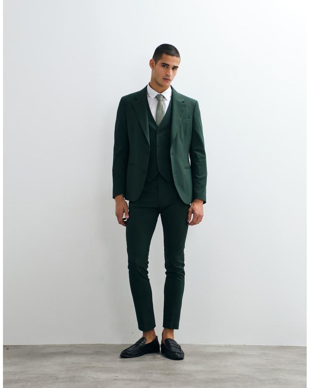 ASOS Skinny Blazer in het Green voor heren