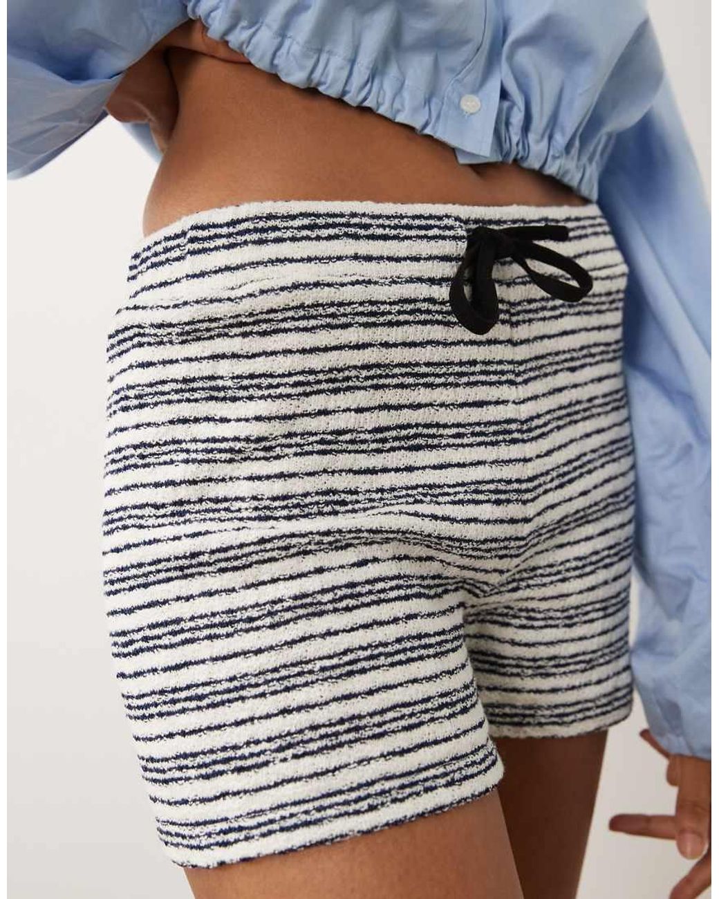ASOS Blue Knitted Jersey Shorts