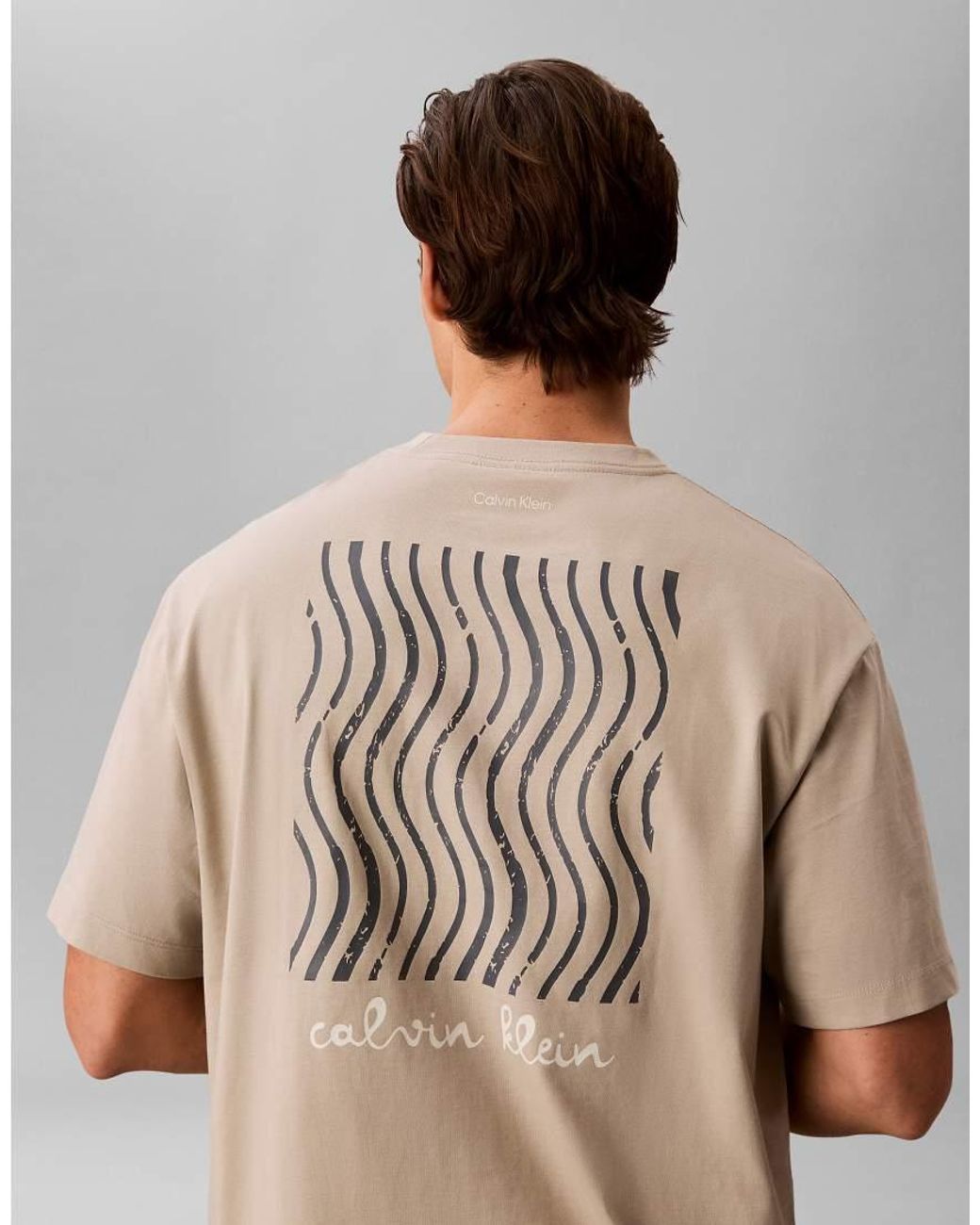 Calvin Klein Gray Centre Script T-shirt