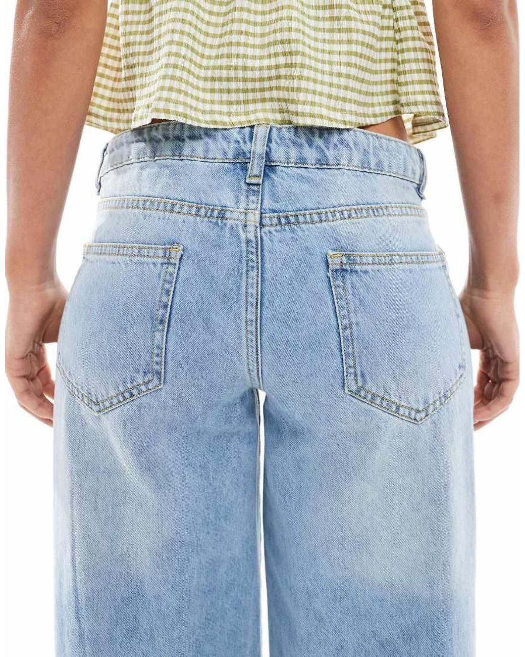 Daisy Street Blue Low Rise Boyfriend Jeans