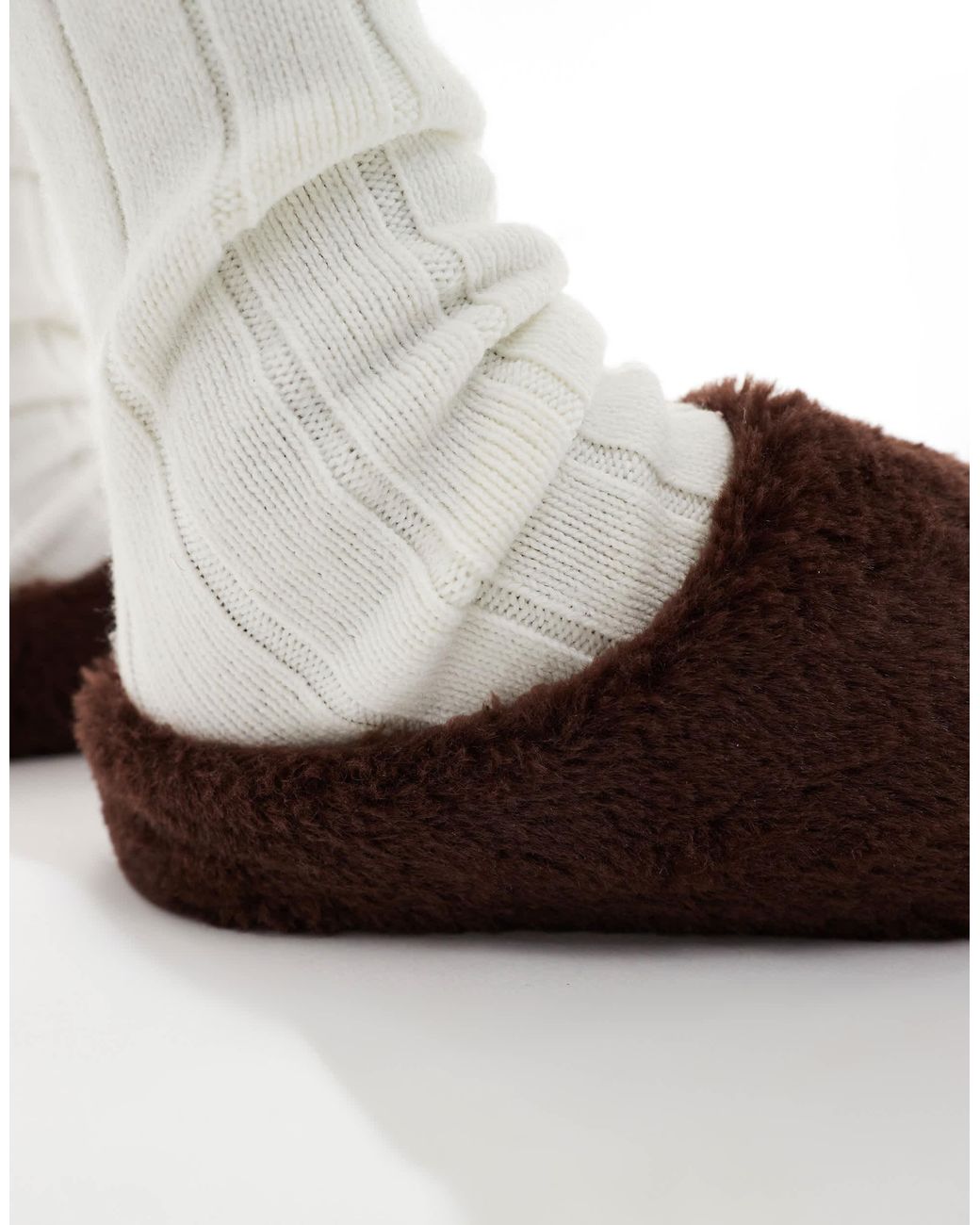 SEQWL Brown – flauschige pantoffeln