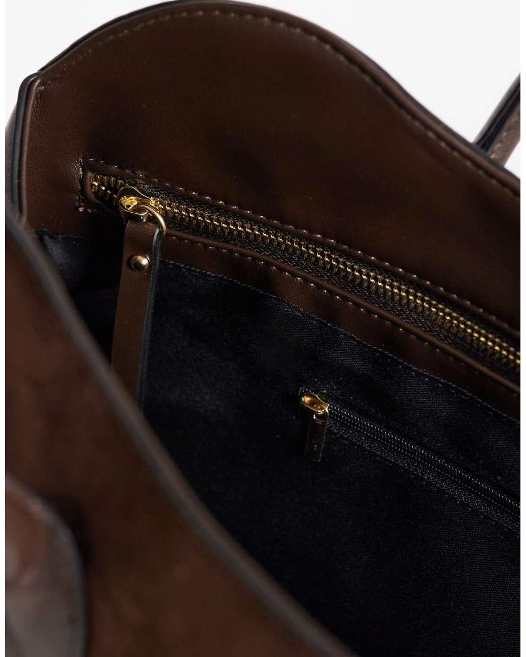 ASOS Brown Curve Top Tote Bag