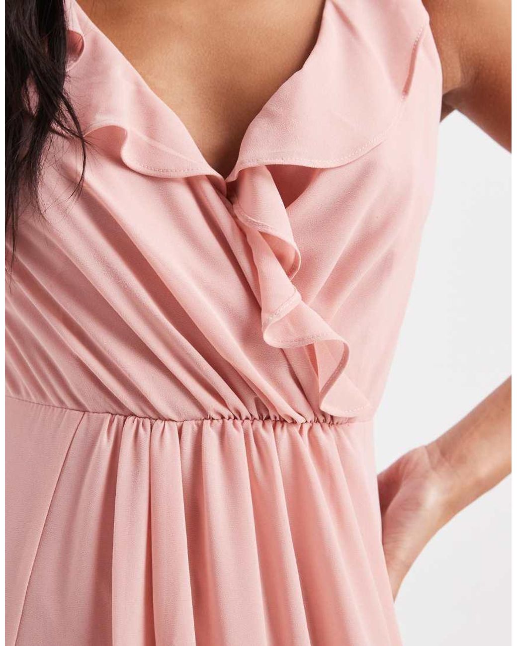 Vestito Lungo Da Damigella di TFNC London in Pink
