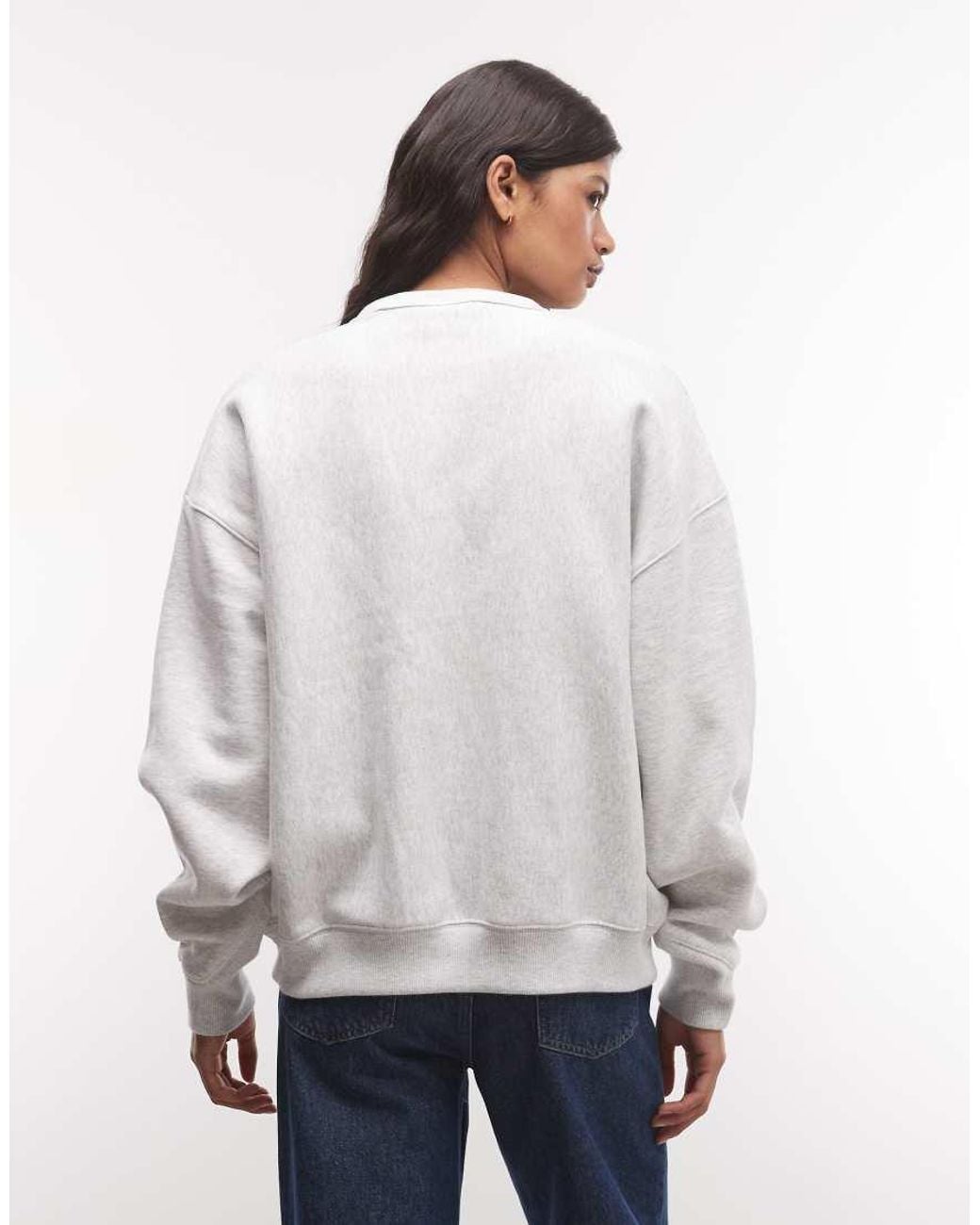 Nike Gray Studio Fleece Heavy-weight Oversized Sweat