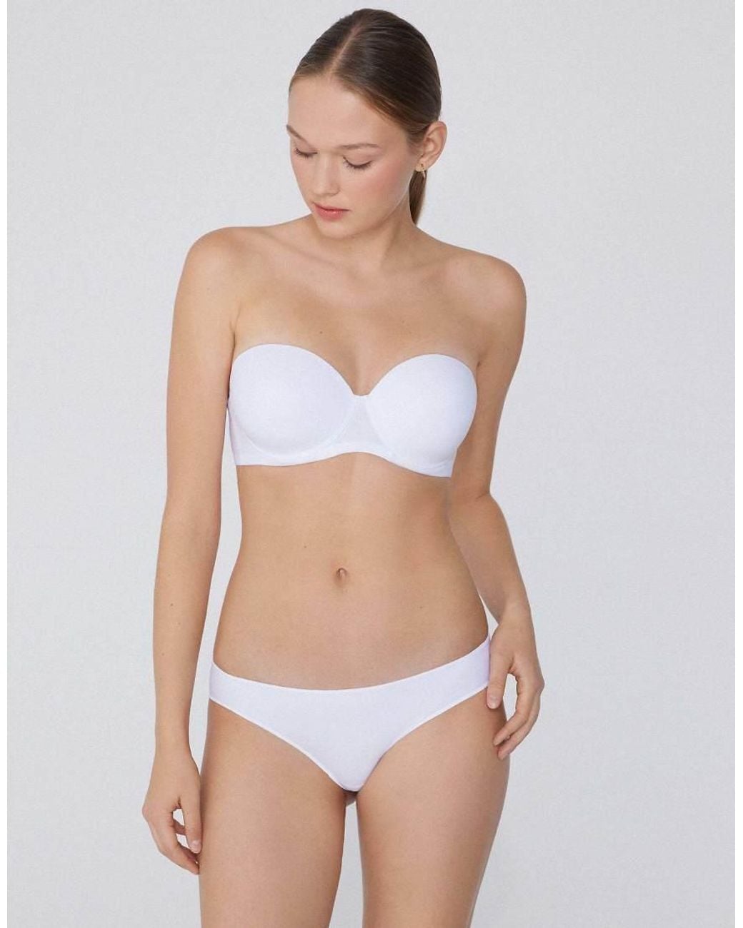Tezenis Blue Full Coverage Padded Bandeau Bra