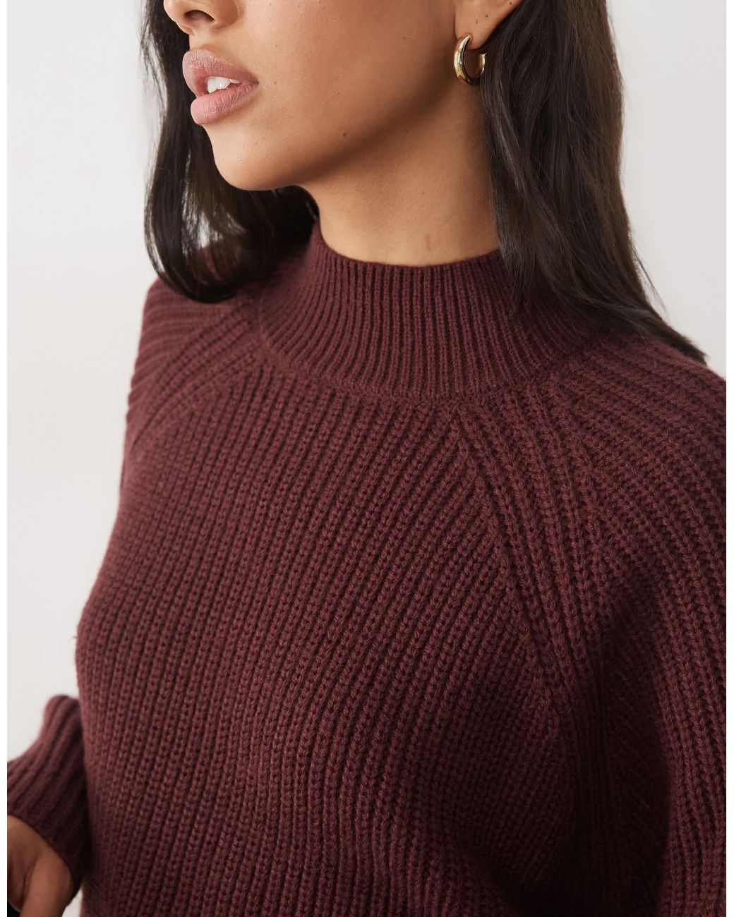 Threadbare Red Stehkragenpullover