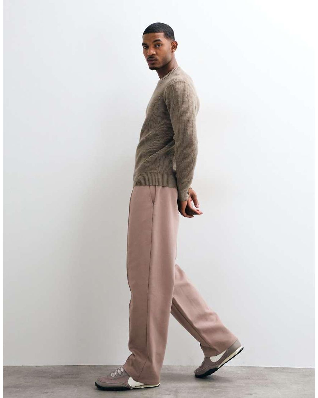 ASOS Multicolor Wide Leg jogger With Pintucks for men