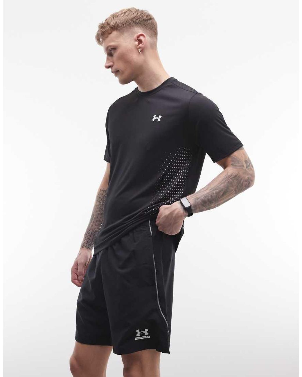 Under Armour Black Tech Sport Shorts for men