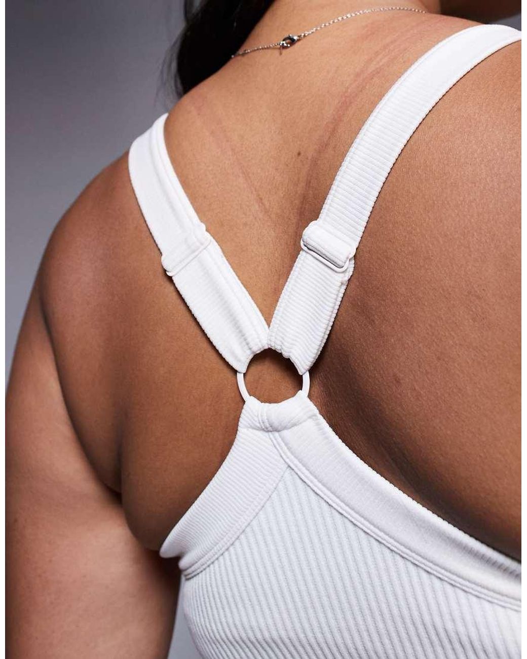 4505 White Curve Seamless Sculpting Vest With Inner Bra