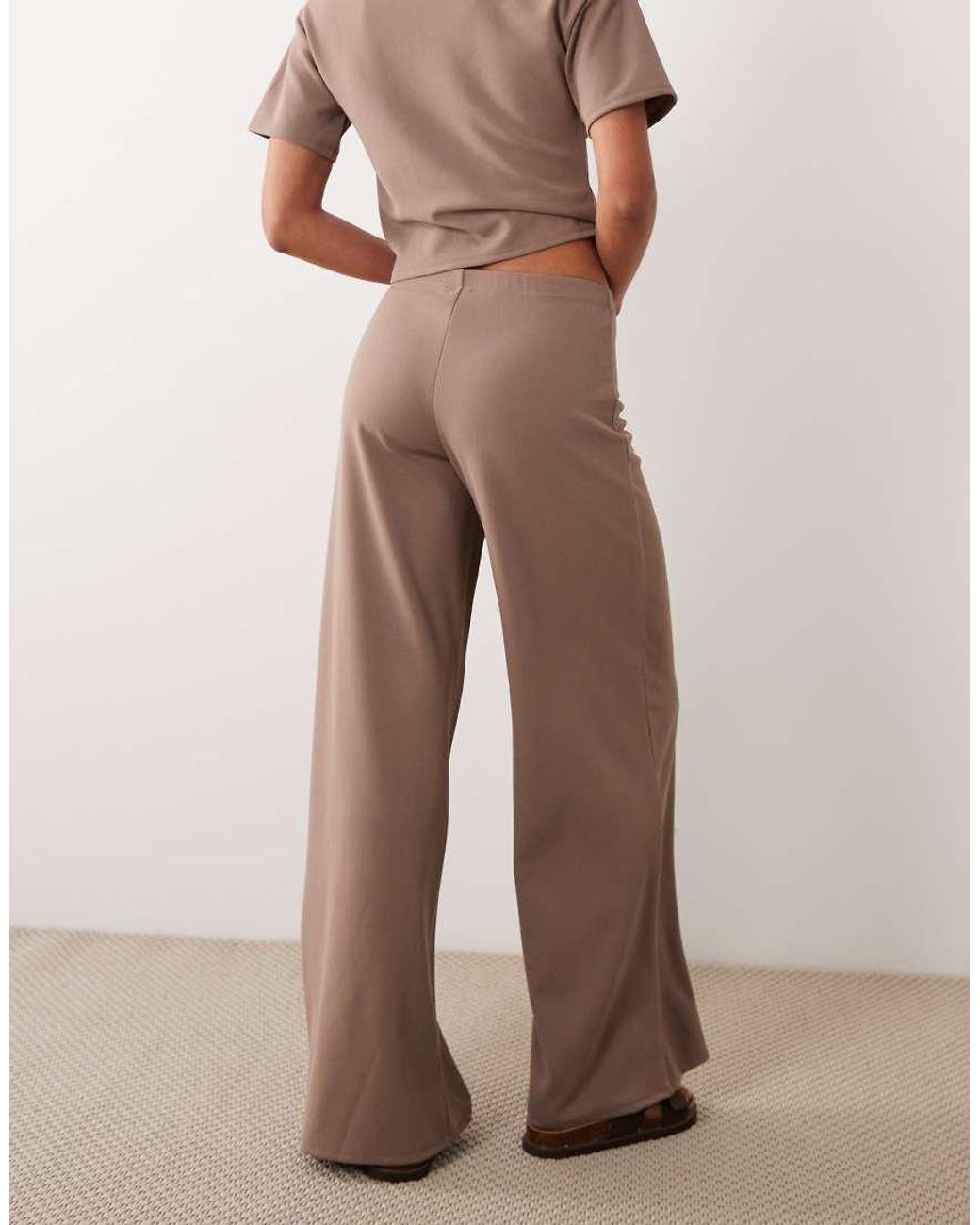 ASOS Natural Jersey Twill Trousers Co-ord With