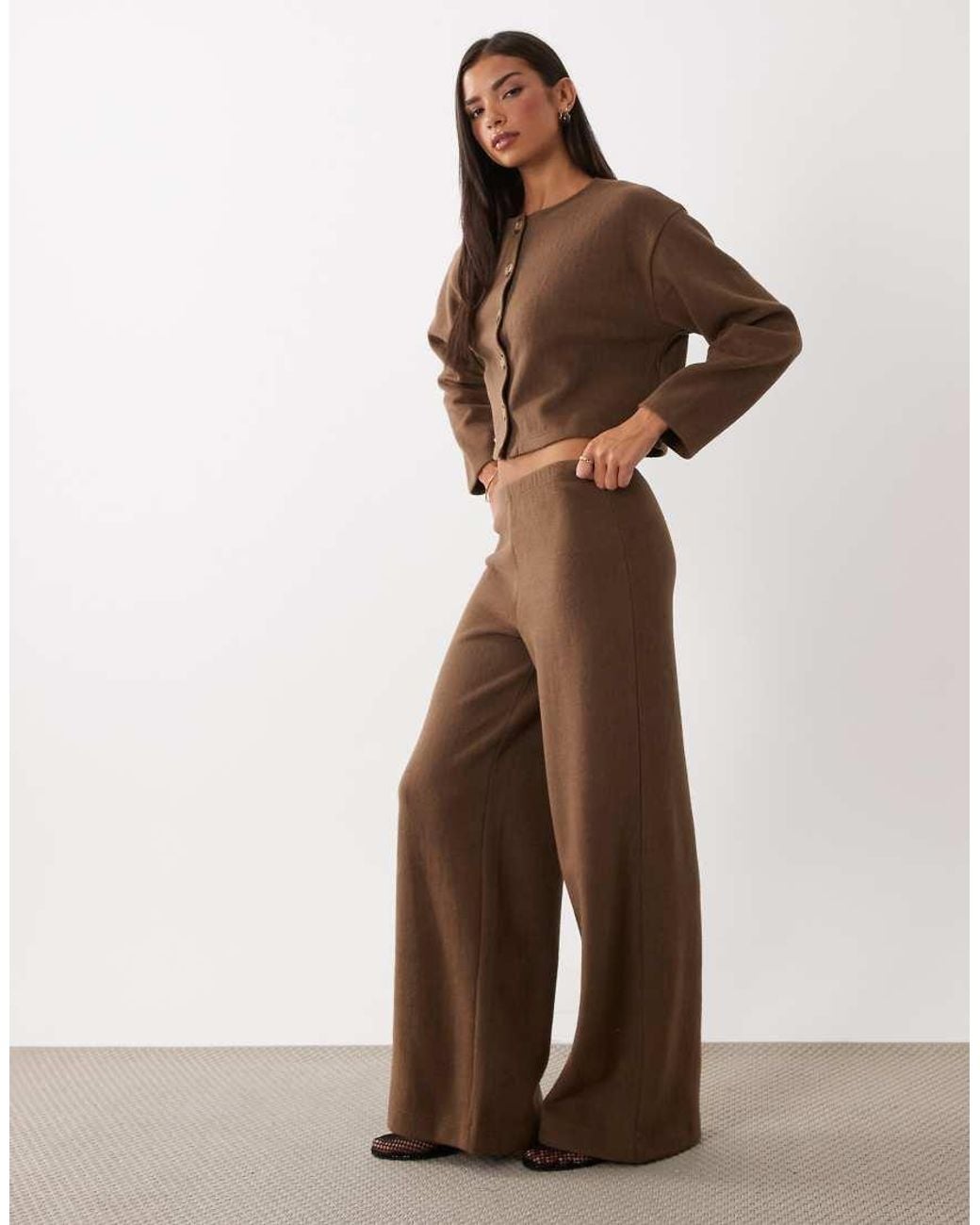 Miss Selfridge Brown Super Soft Pants