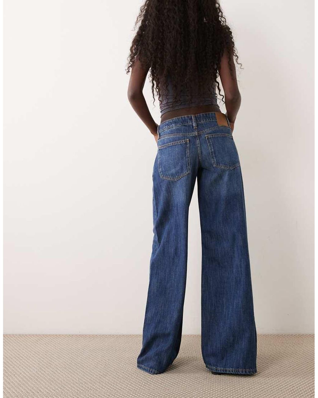 Cotton On Blue Low Rise Wide Jean