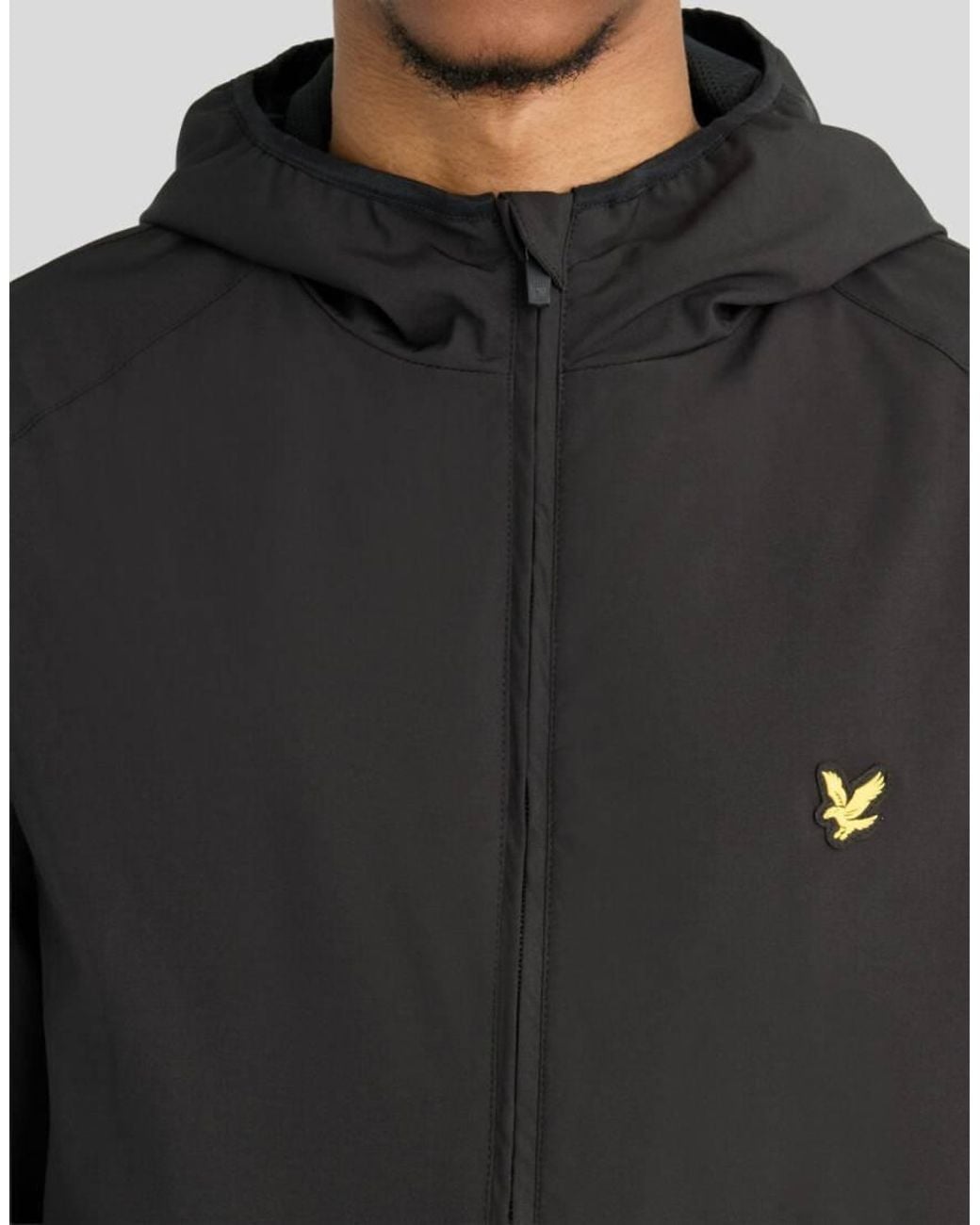 Lyle & Scott Black Sports Windbreaker Jacket for men