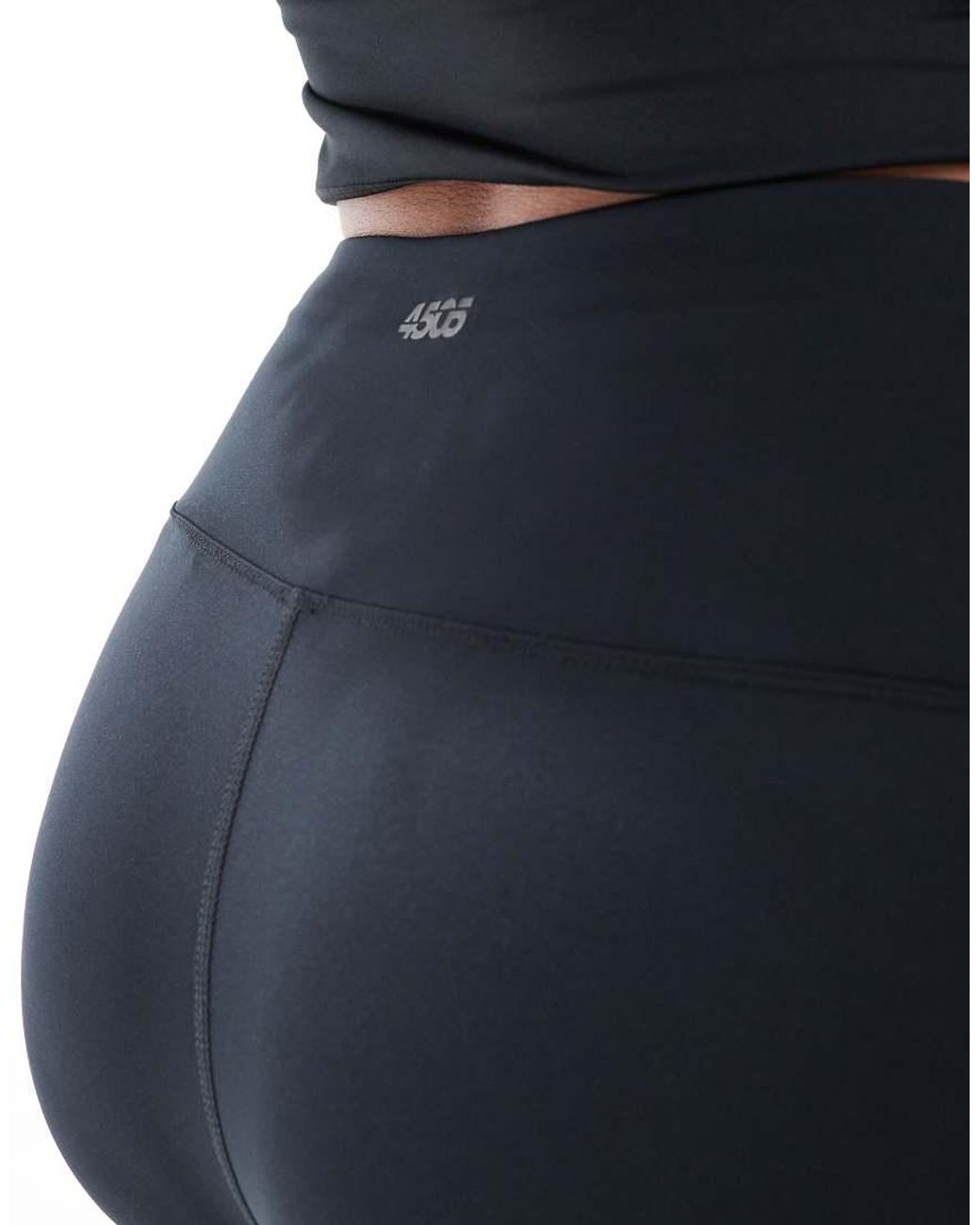 4505 Black Curve Icon Active Tie Waist Run Legging With Phone Pocket