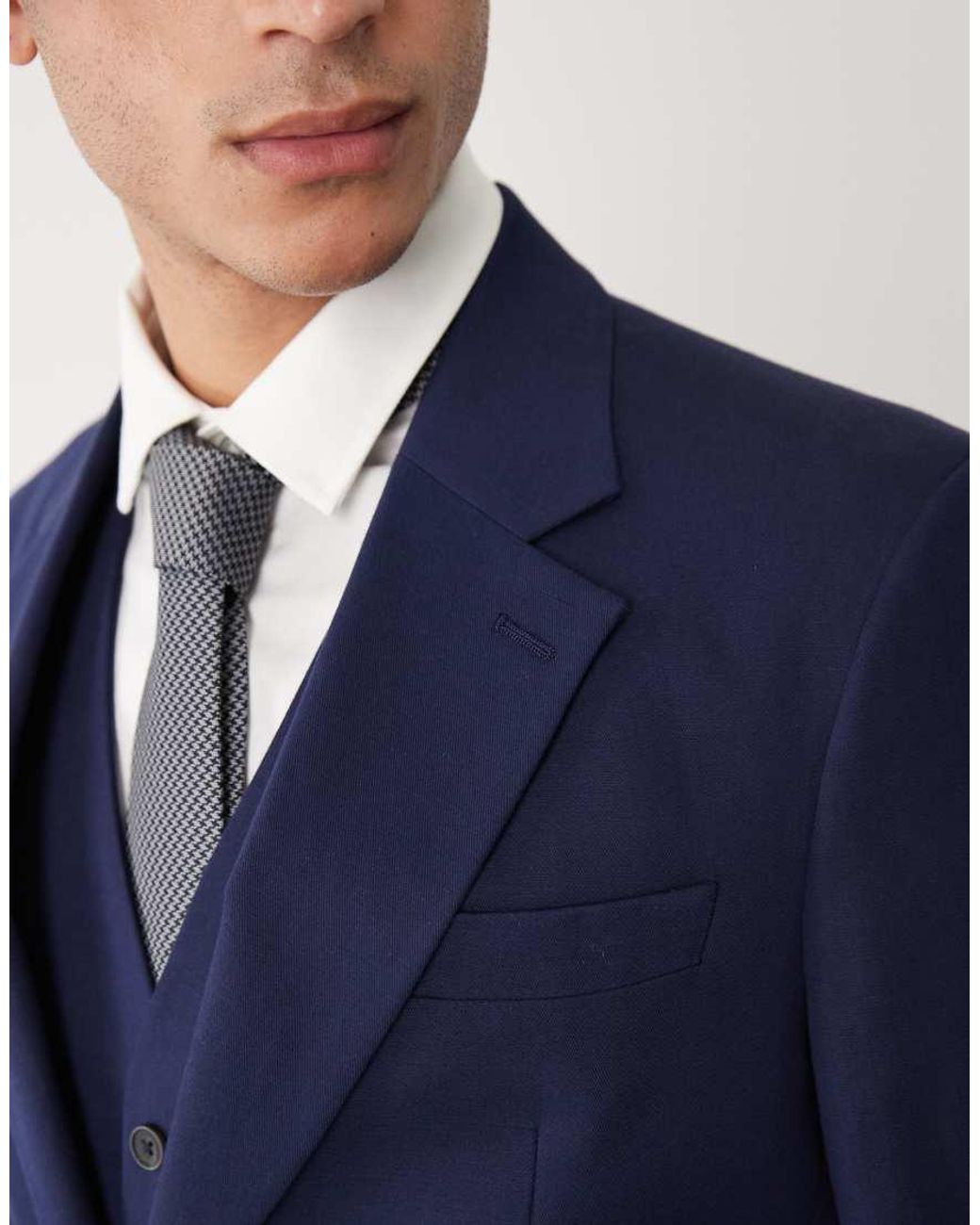 ASOS Blue Slim Suit Jacket for men
