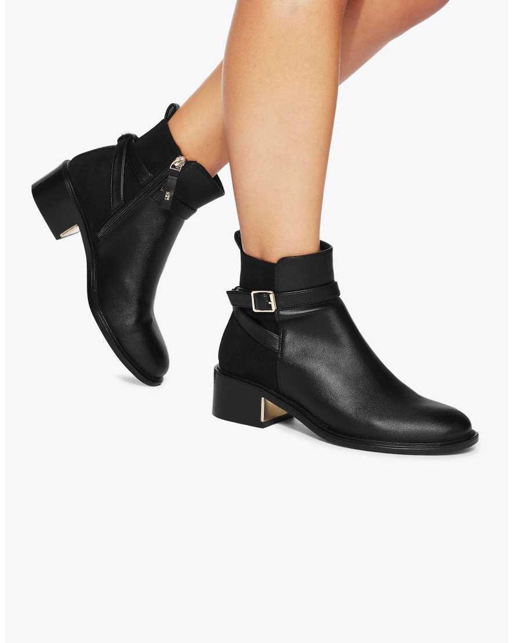 KG by Kurt Geiger Black Helen Low Ankle Boots