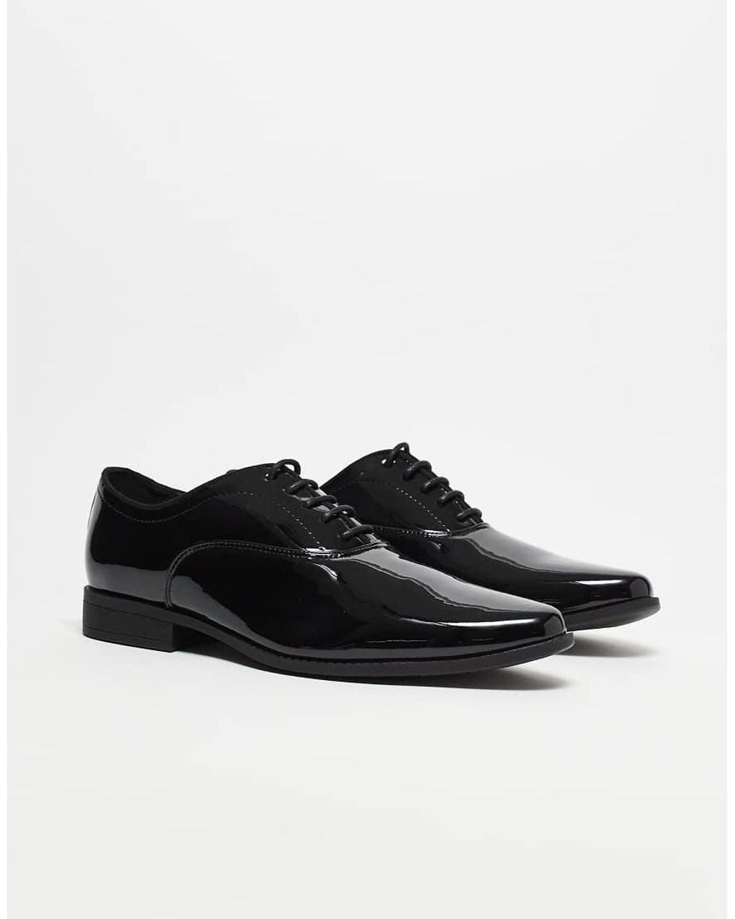 ASOS Black Lace Up Derby Shoes for men