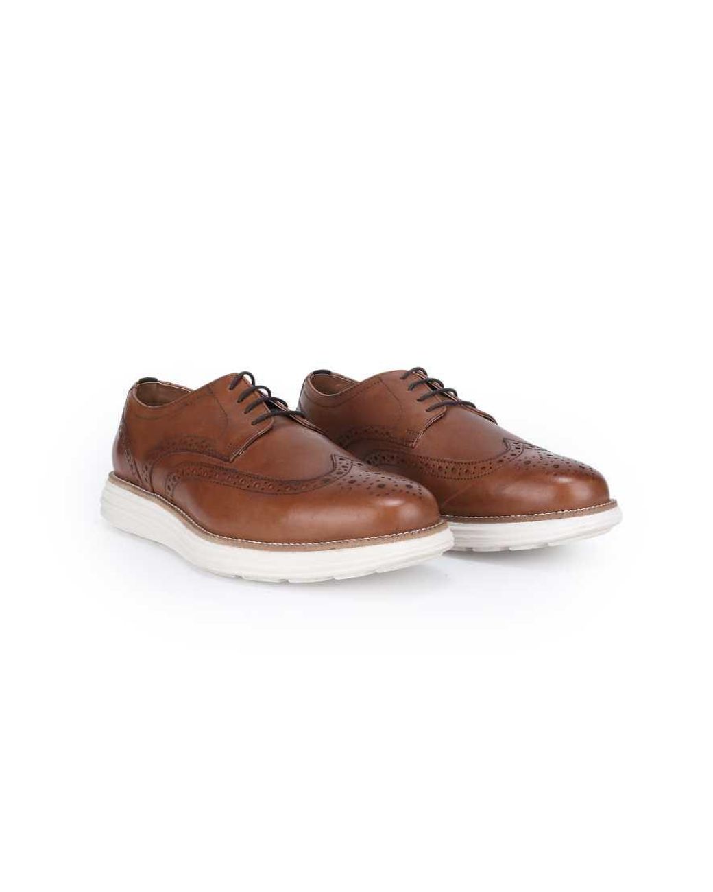 Thomas Crick Brown 'Harrington' Derby Brogue Casual Leather Lace Up Shoe for men