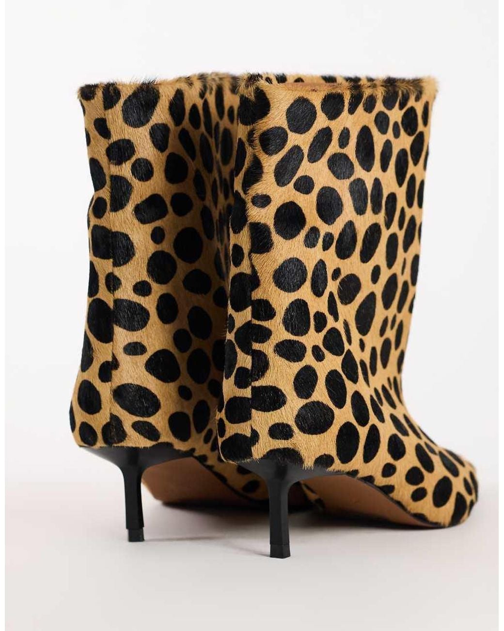 TOPSHOP Multicolor Kai Super Wide Heeled Ankle Boot