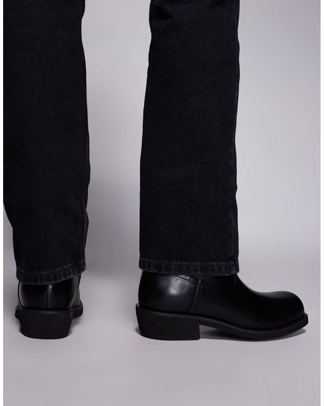 ASOS Black Pull On Boots for men