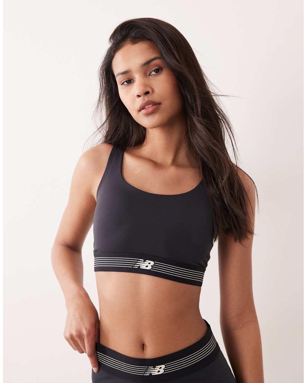 New Balance Black Ac Train Bra