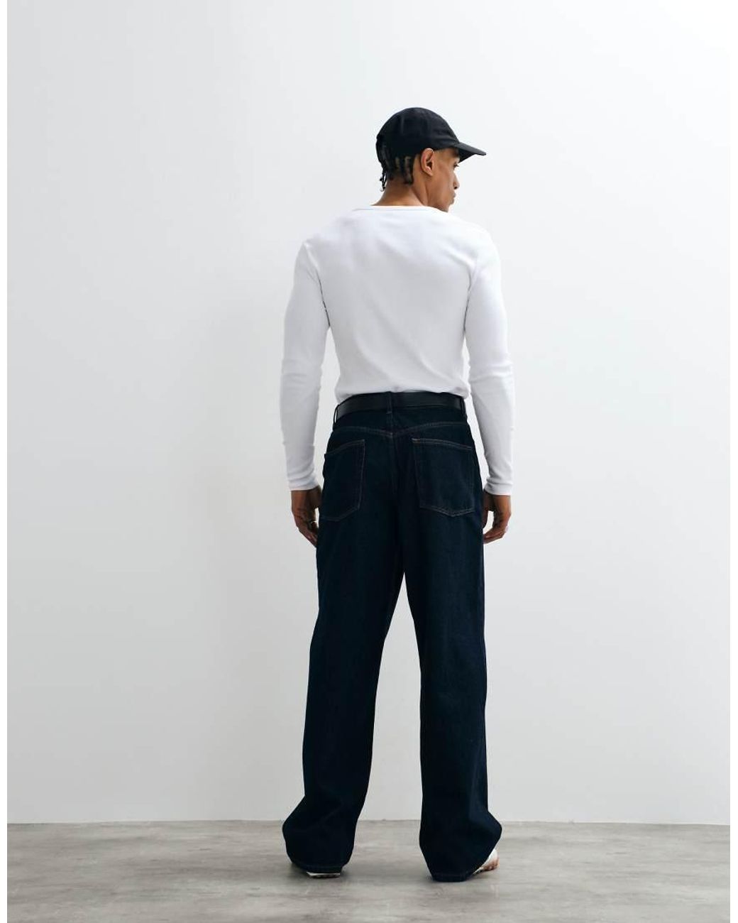 ASOS White baggy Jeans for men