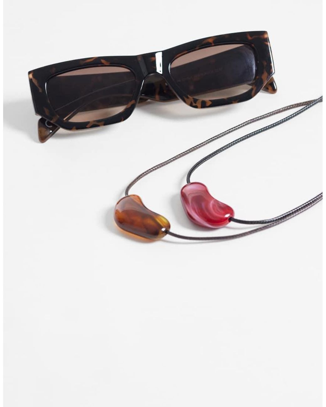 Accessorize Metallic 2 Pack Pebble Cord Necklace