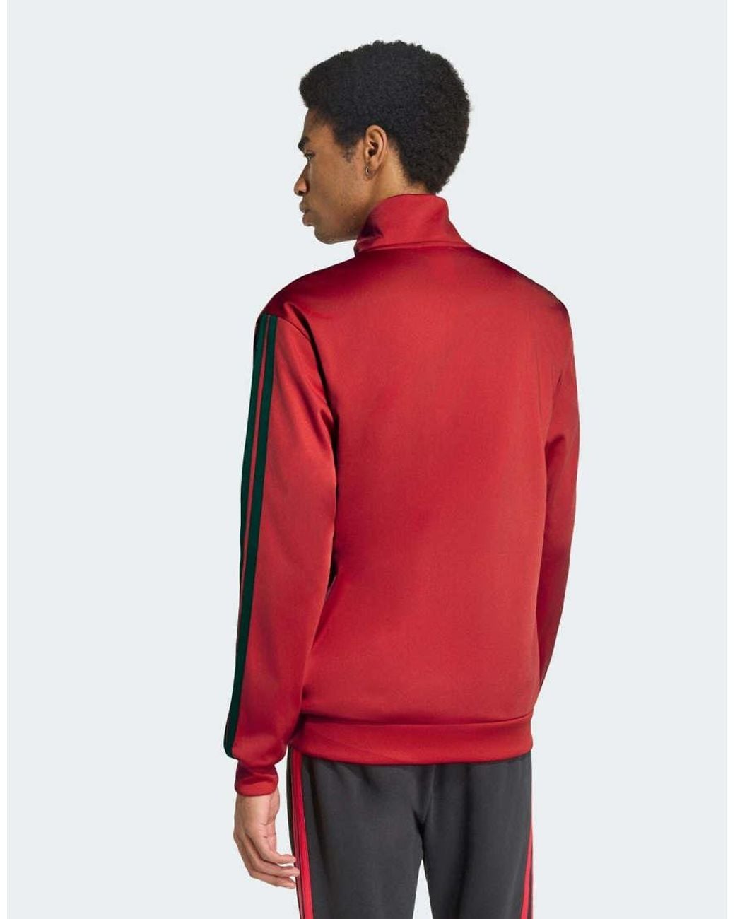 Adidas Originals Red Manchester United Dna Track Top for men